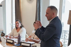 Céline et Julien lors d'une formation 360 Acquéreurs