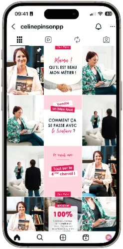 Feed Instagram — après