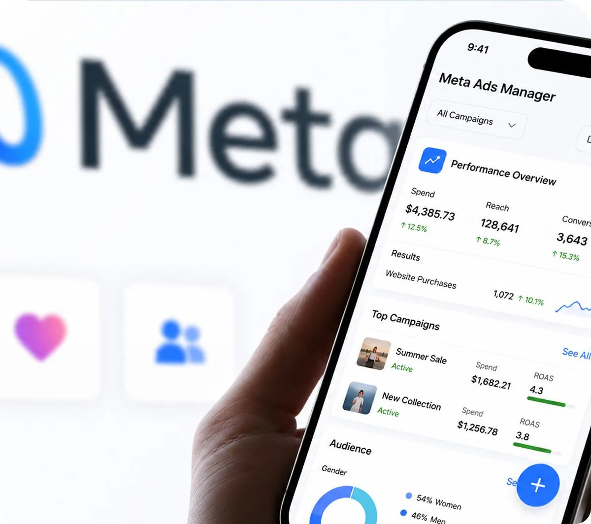 Vidéo sponsorisée en publicité Meta